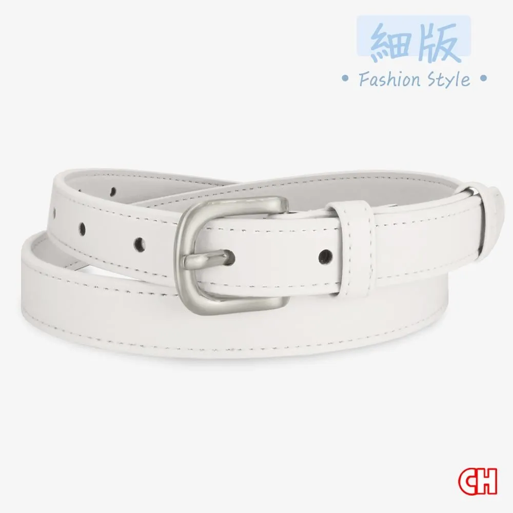 【CH-BELT 銓丞皮帶】魅力流行細版曲線女生腰帶皮帶(黑/咖) 歷史價格詳細信息