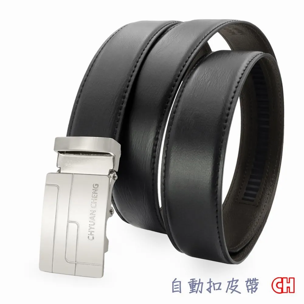 【CH-BELT 銓丞皮帶】外穿式自動扣 免打孔  男正式皮帶腰帶(黑) 歷史價格詳細信息