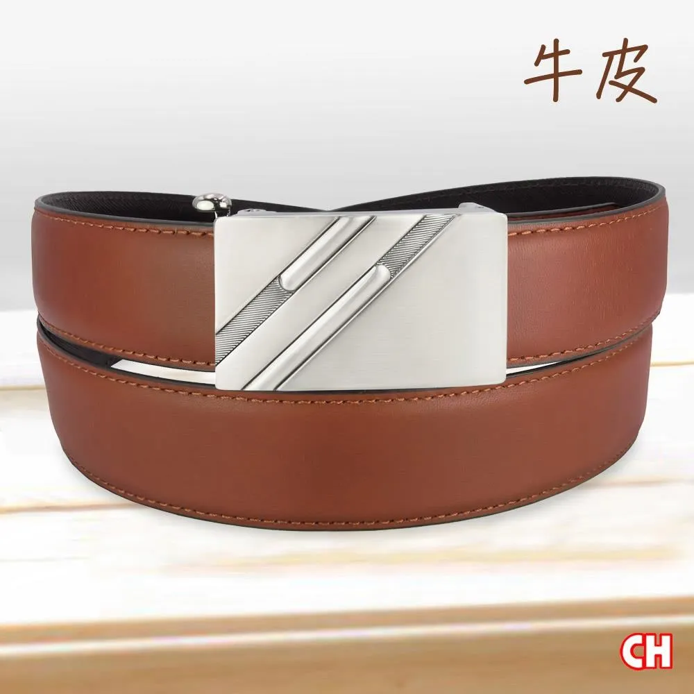 【CH-BELT 銓丞皮帶】牛皮男皮帶正式休閒男自動扣紳士皮帶腰帶(黑) 歷史價格詳細信息