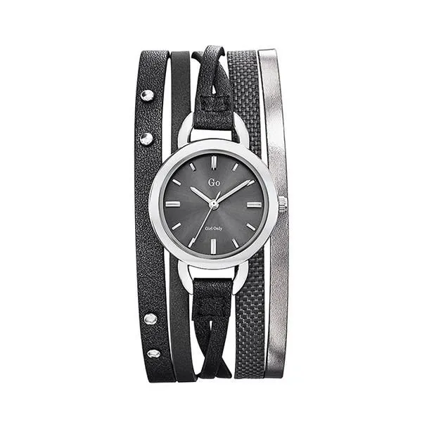 【Go Girl Only】波西米亞法國環繞真皮腕錶-極致黑/698527 歷史價格詳細信息