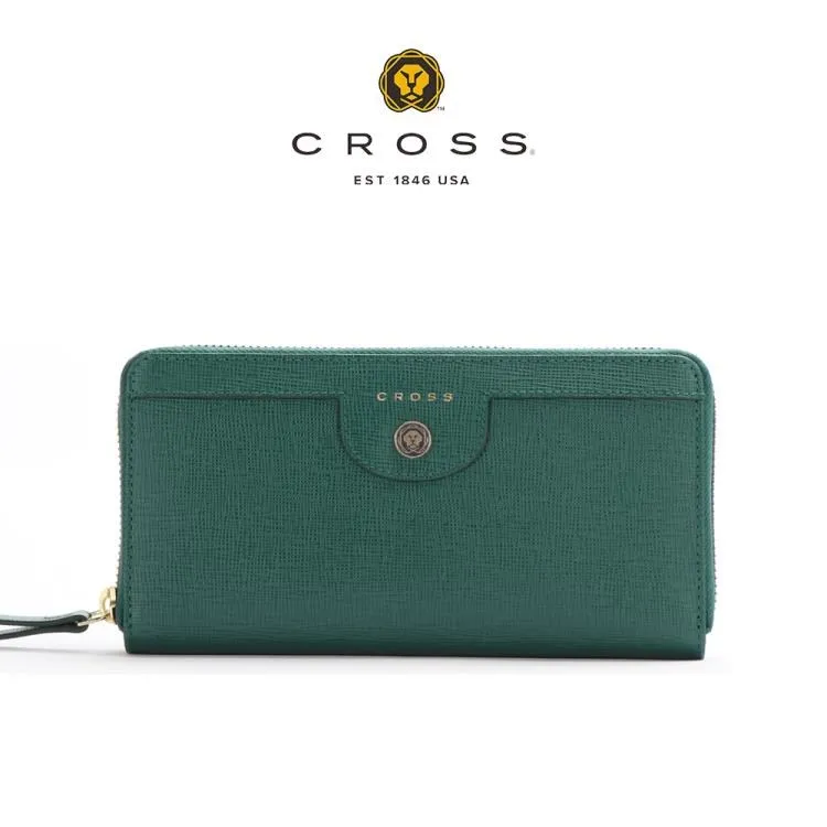 CROSS 頂級小牛皮十字紋蘿拉系列拉鍊長夾 全新專櫃展示品(多色選) 歷史價格詳細信息