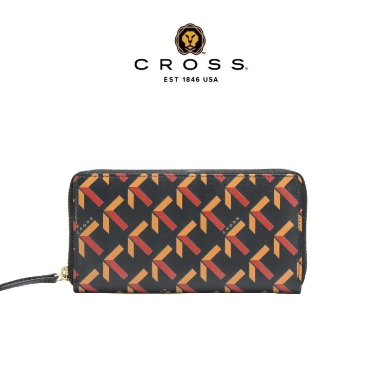 CROSS限量1折 頂級義大利Squisito小牛皮編織紋22卡對開長夾 全新專櫃展示品(黑色) 歷史價格詳細信息