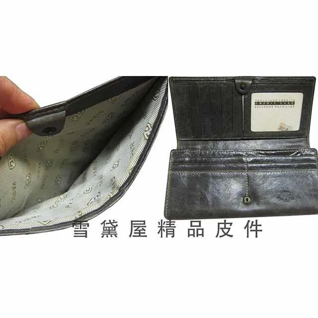 二手 復古皮夾 仿鱷魚皮 長夾 黑色 氣質 質感 錢夾 女士 男生 古著配件 歷史價格詳細信息