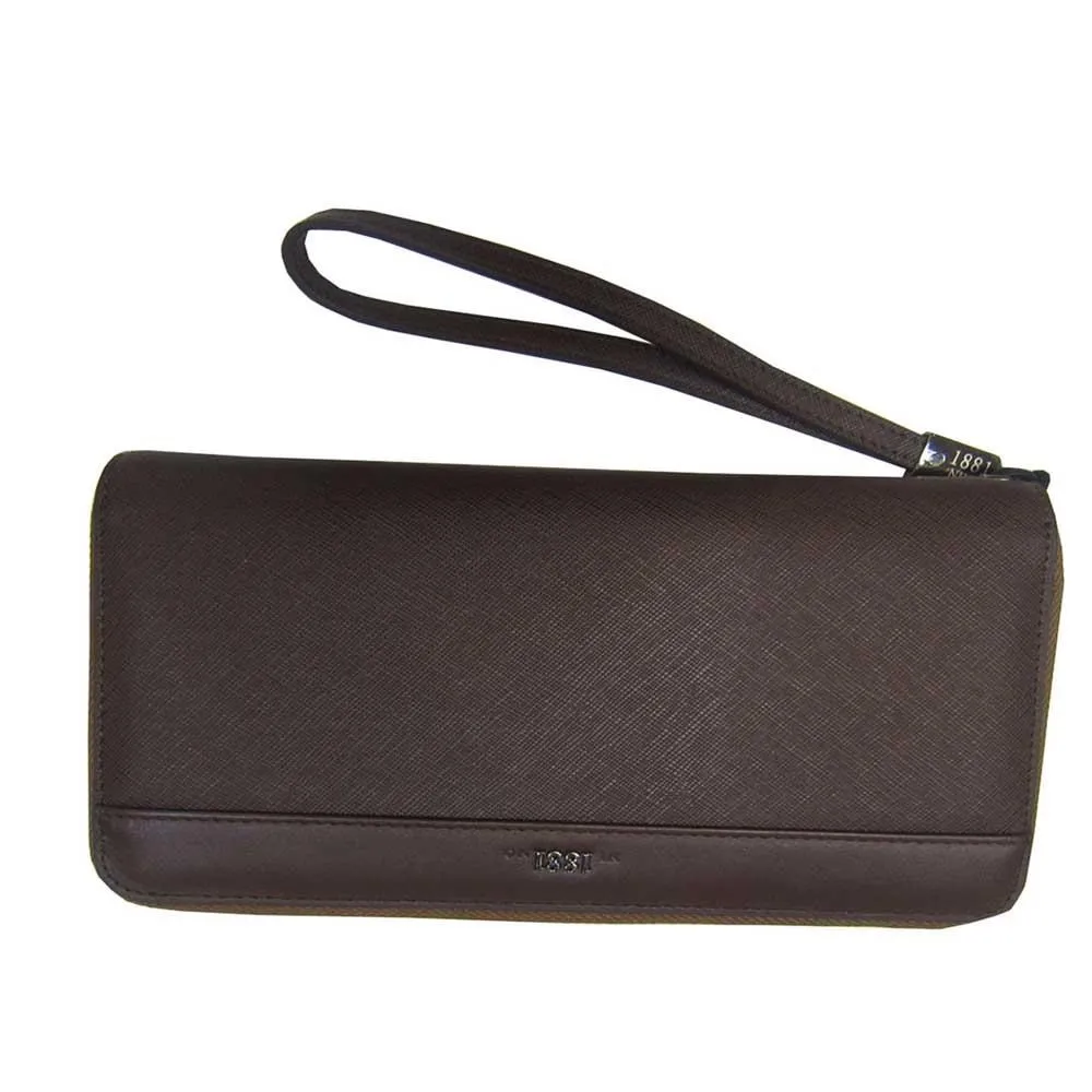 長夾中性款100%進口牛皮革長型皮夾二段三折暗釦型大容量不折鈔 歷史價格詳細信息