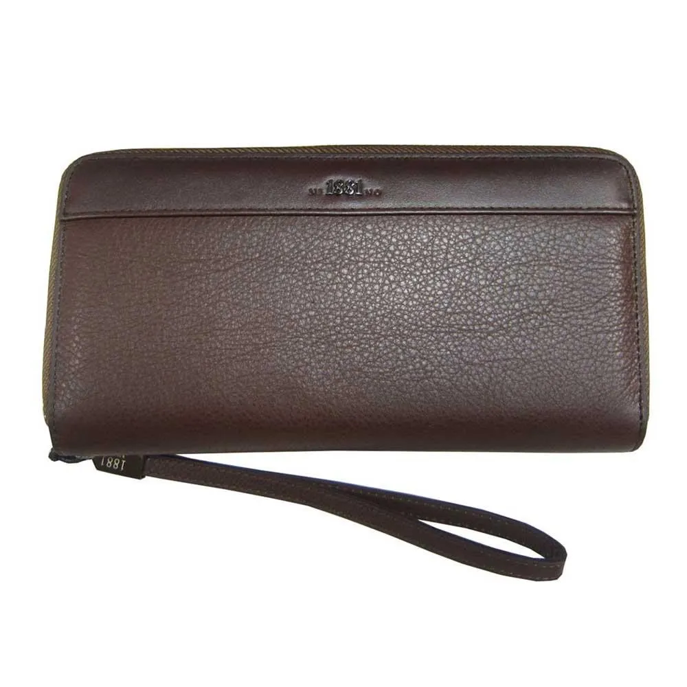 長夾中性款100%進口牛皮革長型皮夾二段三折暗釦型大容量不折鈔 歷史價格詳細信息