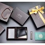 【LIEVO】 SHOW-名片夾+SMILE-真皮零錢鑰匙口金包禮盒組 歷史價格詳細信息