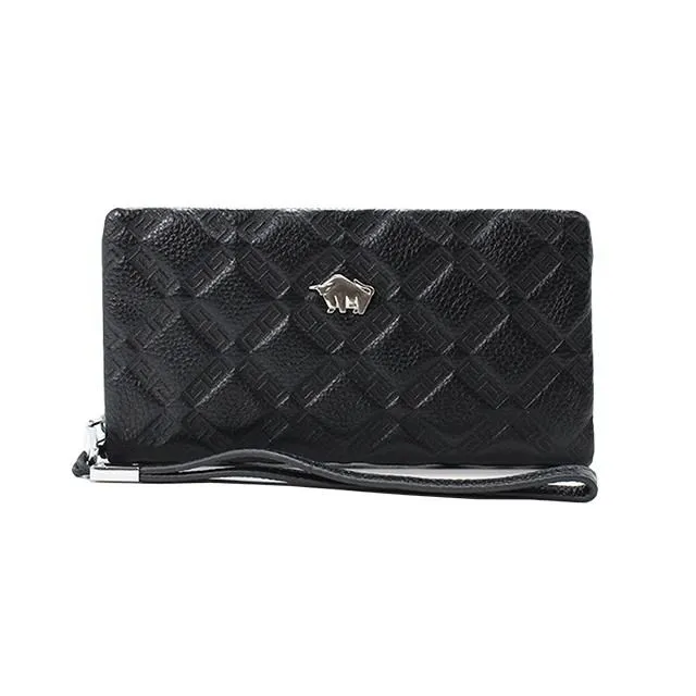 DRAKA 達卡 - 極致手感系列-真皮雙層增厚手機手腕包/8卡 零錢袋-經典 歷史價格詳細信息