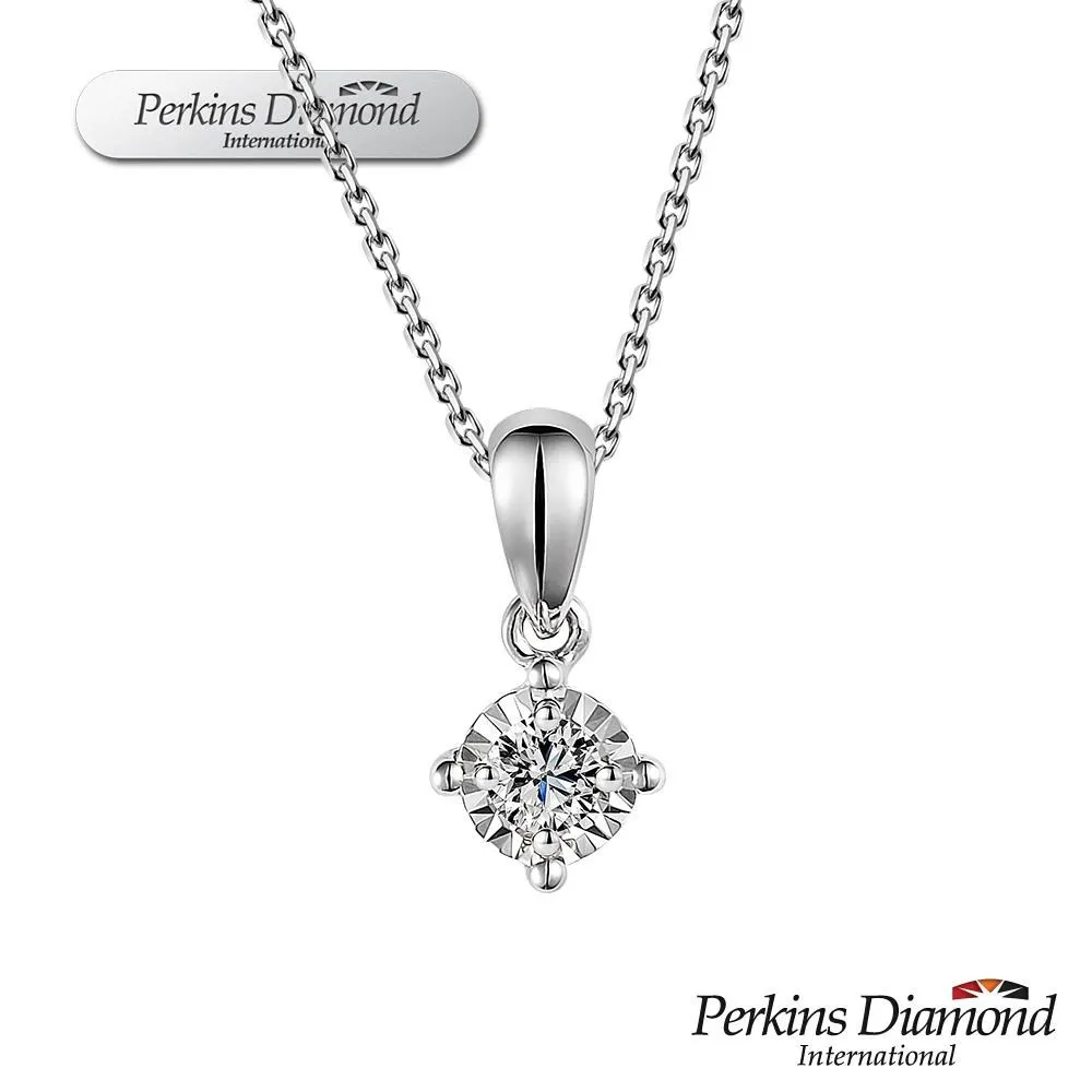 鑽石項鍊 PERKINS 伯金仕 18K白金 六爪經典鑽墜系列 歷史價格詳細信息