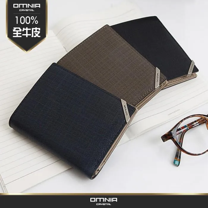 韓國OMNIA Jerom磨砂質感真皮男用中夾 NO.1172B 歷史價格詳細信息