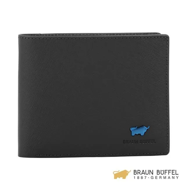 BRAUN BUFFEL IKON 艾康系列卡中間翻零錢袋短夾 - 黑色 BF366-318-BK 價格比較,價格查詢,歷史價格詳細信息