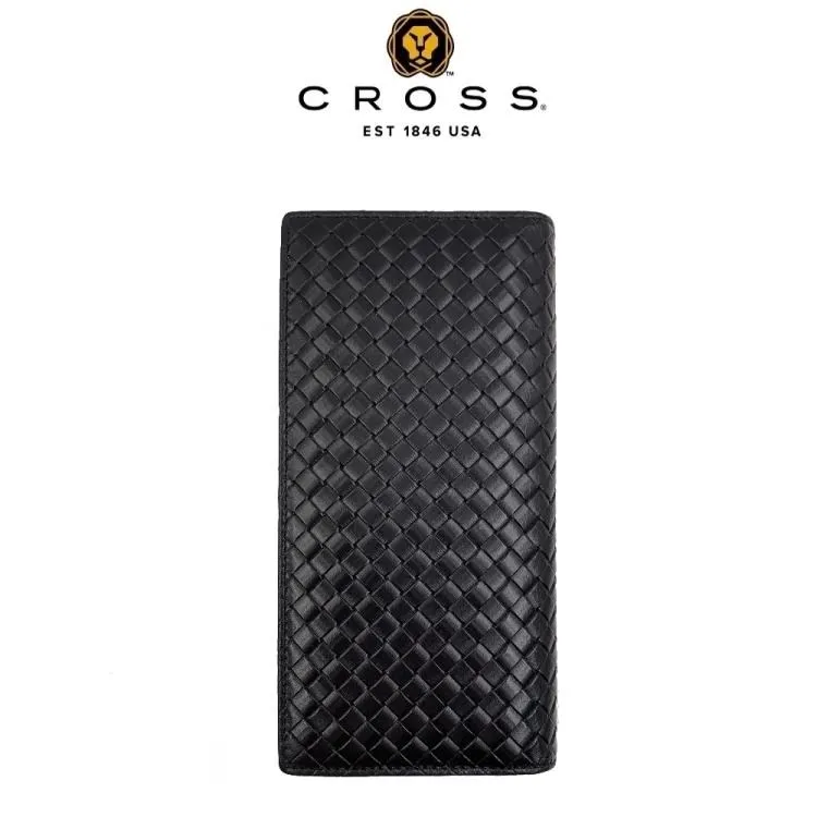 【CROSS】 頂級NAPPA小牛皮編織紋22卡1零錢袋長夾 (咖啡色) 附原廠送禮提袋 歷史價格詳細信息