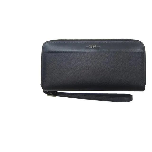 長夾中性款100%進口牛皮革長型皮夾二段三折暗釦型大容量不折鈔 歷史價格詳細信息