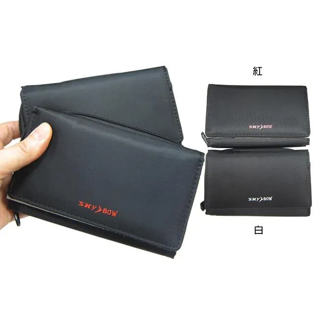 SKYBOW 短夾中性皮夾進口專櫃防水防刮皮革皮帶暗釦二折主袋加長 歷史價格詳細信息