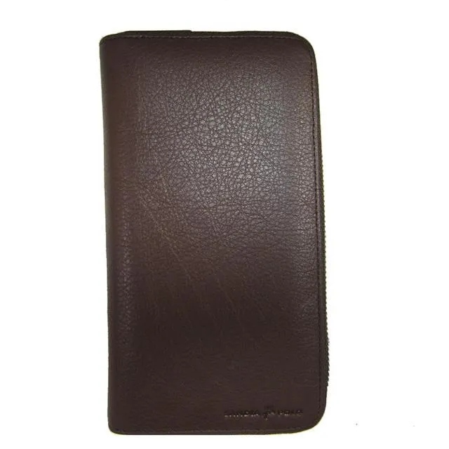 長夾中性款100%進口牛皮革長型皮夾二段三折暗釦型大容量不折鈔 歷史價格詳細信息