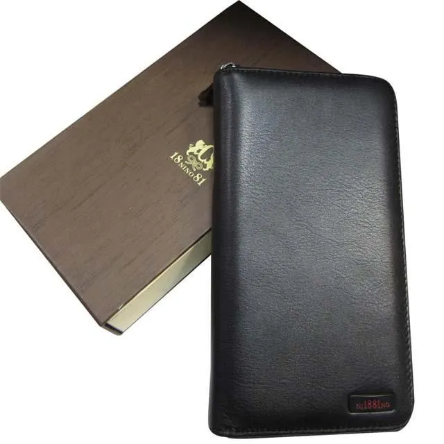 18NINO81 長夾手拿包超大容量中性款100%進口牛皮革U型雙拉鍊包覆主袋 歷史價格詳細信息