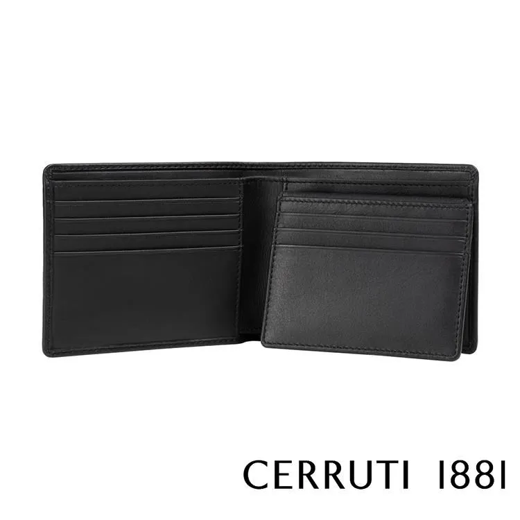 【Cerruti 1881】頂級義大利小牛皮12卡短夾 KIRK系列(黑色 CEPU05400M) 歷史價格詳細信息