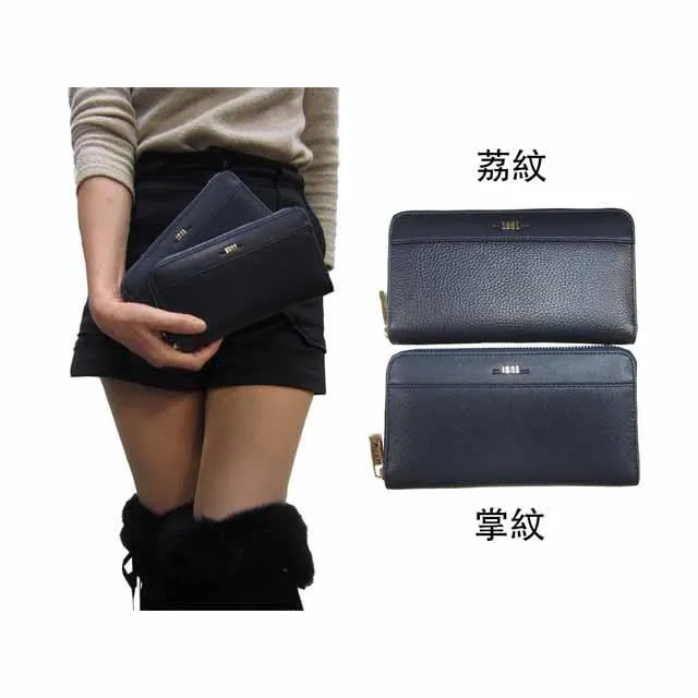 長夾中性款100%進口牛皮革長型皮夾二段三折暗釦型大容量不折鈔 歷史價格詳細信息