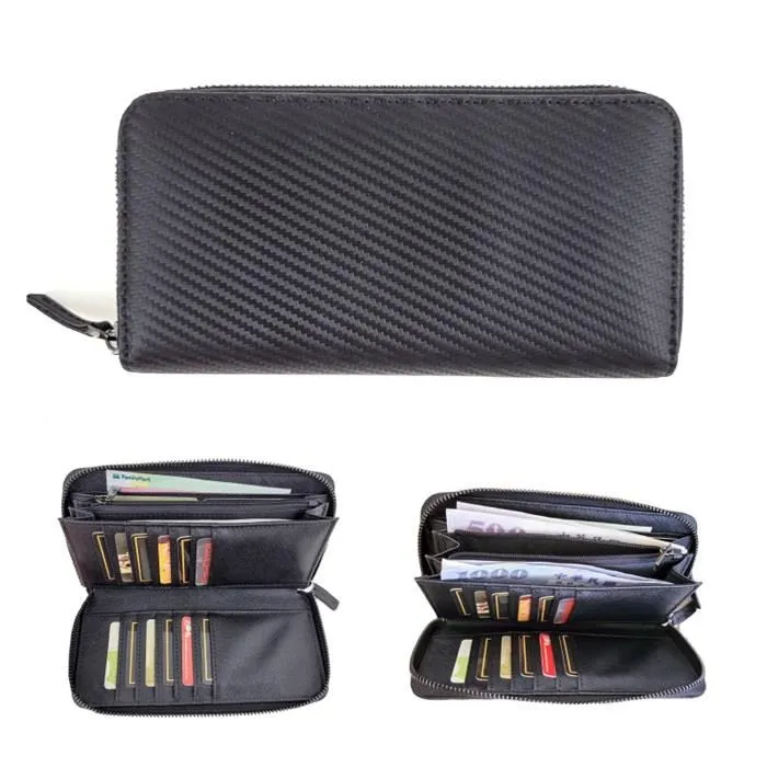 【玩皮工坊】碳纖維牛皮9卡位拉鍊小長夾男夾LH1048 歷史價格詳細信息