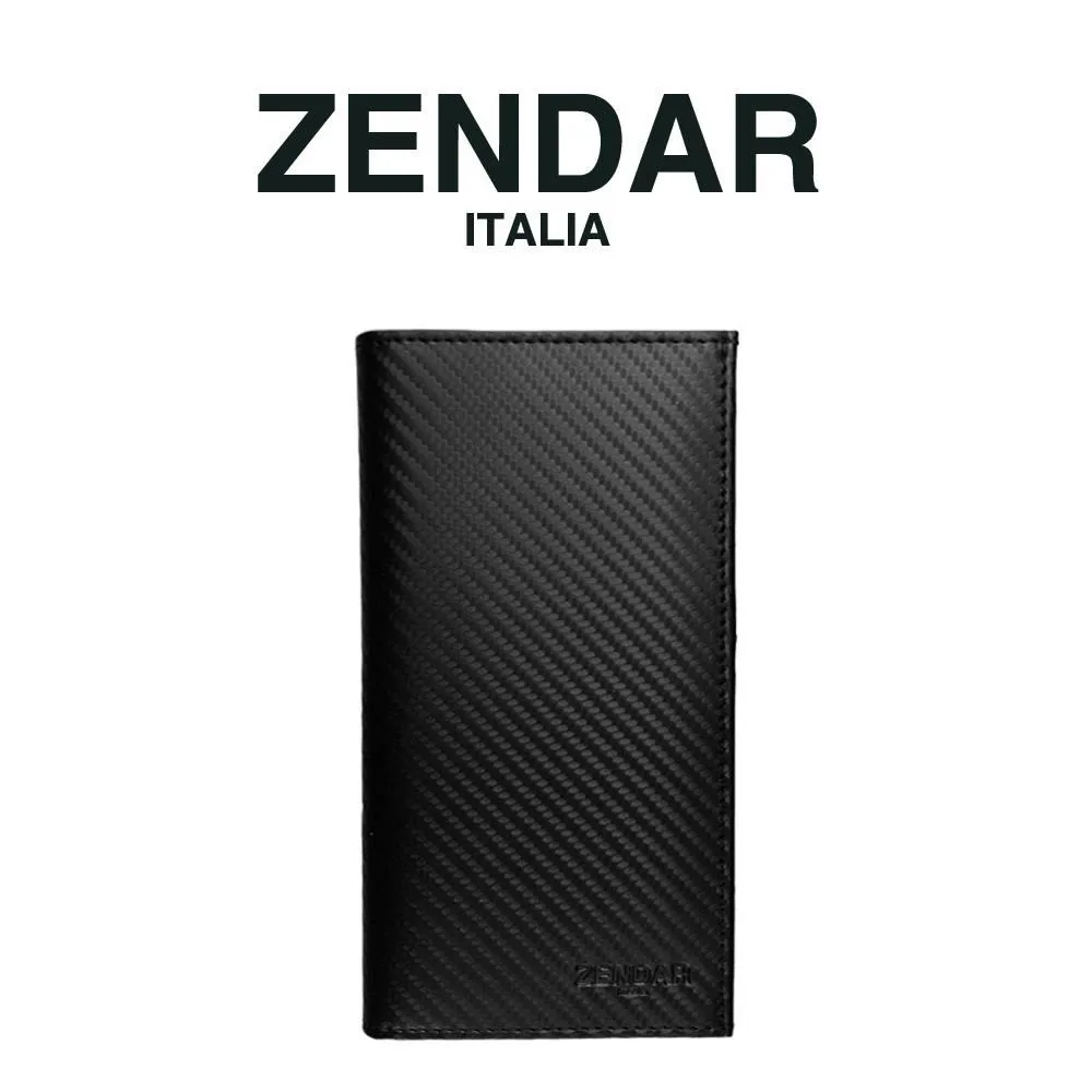【ZENDAR】限量1折 頂級小牛皮十字紋翻蓋長夾 米蘭系列 全新專櫃展示品(黑色) 歷史價格詳細信息