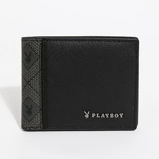 【PLAYBOY】短夾附零錢袋 Defense系列(黑色) 歷史價格詳細信息