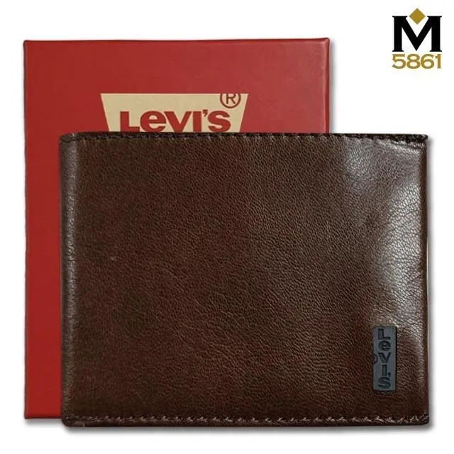 【Levis】Levi's 男皮夾 短夾 牛皮夾 銘標Logo 吊牌+黑色紙盒裝／黑色 歷史價格詳細信息