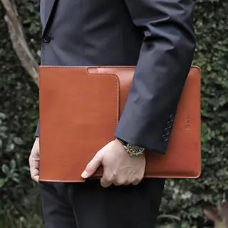 【Del Sur】天然皮革電腦包15.4橫式 經典黑 歷史價格詳細信息