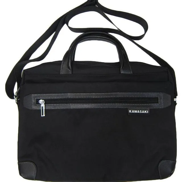 KAWASAKI 束口後背包大容量正面背面有拉鍊外袋口可放A4資料夾防水帆布 歷史價格詳細信息
