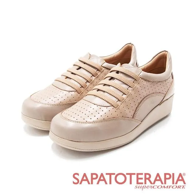 SAPATOTERAPIA(女)懶人免綁帶厚底休閒鞋 女鞋-米色 歷史價格詳細信息