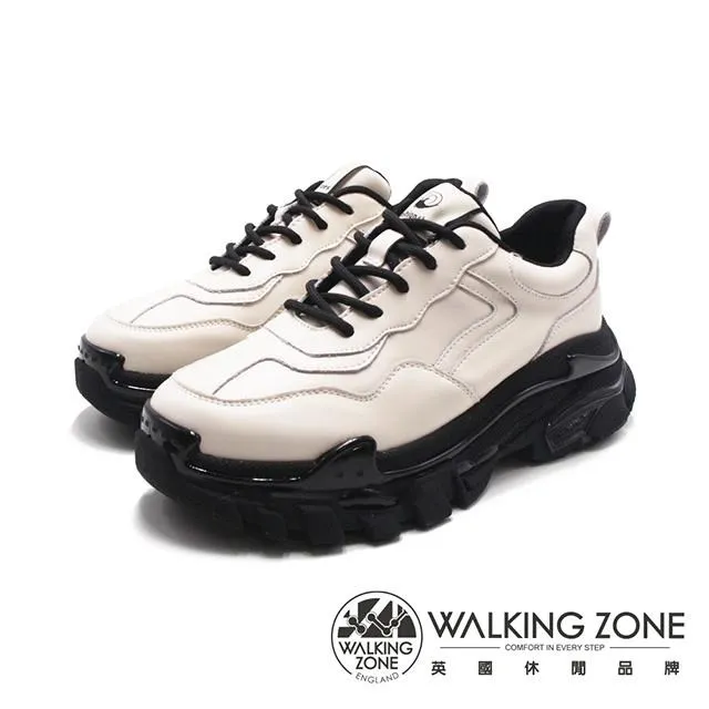 WALKING ZONE(女)真皮街頭懶人拖鞋 女鞋－黑白 歷史價格詳細信息