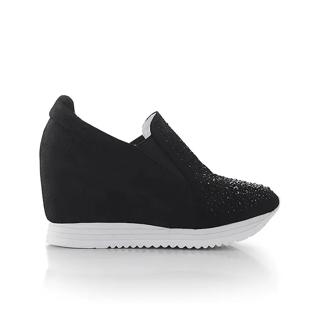 Keeley Ann水鑽方釦飛織休閒鞋(黑色476787410) 歷史價格詳細信息