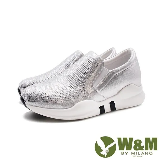 W&M(女)閃鑽蝴蝶結圓頭娃娃鞋 女鞋-米白(另有素黑) 歷史價格詳細信息