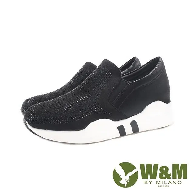 W&M(女)閃鑽蝴蝶結圓頭娃娃鞋 女鞋-米白(另有素黑) 歷史價格詳細信息