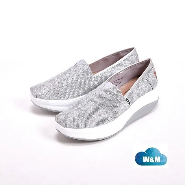 W&M BOUNCE系列 厚底增高鞋 女鞋-亮鑽黑(另有亮鑽金粉) 歷史價格詳細信息