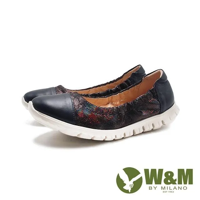 W&M(女)彩色光澤貼鑽透紗樂福鞋 女鞋-深藍色 歷史價格詳細信息