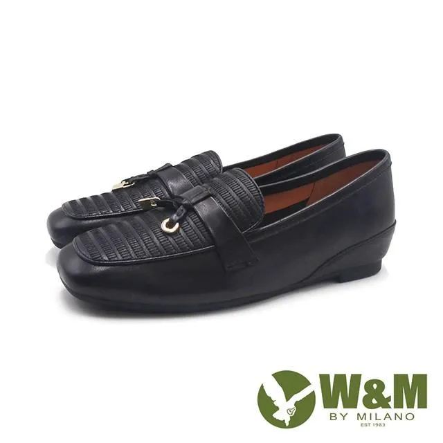 W&M(女)小切口縫線懶人休閒 莫卡辛女鞋-黑(另有白) 歷史價格詳細信息