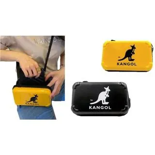 ~雪黛屋~KANGOL 斜背包收納包中容量主袋+外袋共四層進口防水尼龍布肩背斜側可刷洗中性款男女適L6055300120 歷史價格詳細信息