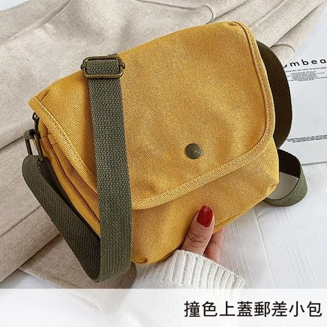 【帆布包】純棉 SPORTS 側背包 肩背包 斜背包／肩背+手提+斜跨／拉鍊／草綠 歷史價格詳細信息