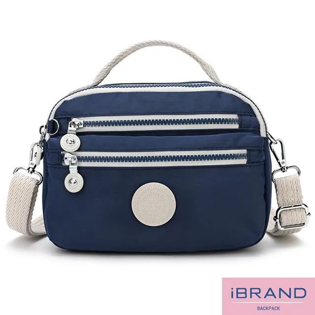 iBrand側背包 輕盈防潑水撞色實用托特包(多色任選) 歷史價格詳細信息