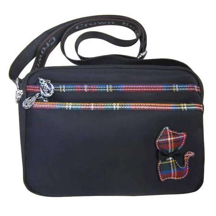 Crown 斜側包大容量主袋+外袋共四層固定調整肩背斜背防水尼龍布可刷洗 歷史價格詳細信息