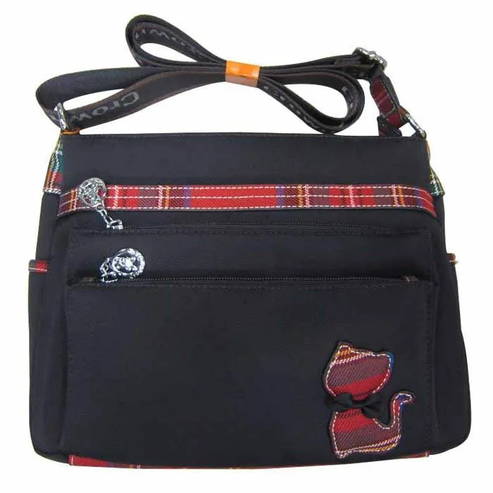 Crown 斜側包大容量主袋+外袋共四層固定調整肩背斜背防水尼龍布可刷洗 歷史價格詳細信息