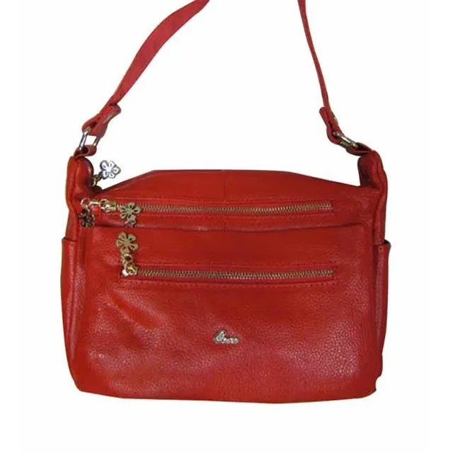 COSA 肩側包輕巧容量進口專櫃軟皮革三層主袋100%進口牛皮革包 歷史價格詳細信息