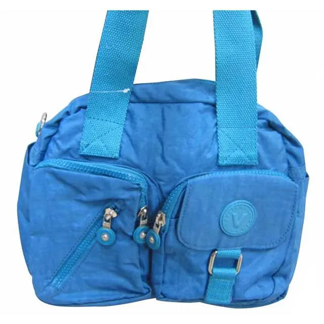 專櫃尼龍手提肩背尺寸25x34x9帶43cm(櫃4藍180） 歷史價格詳細信息