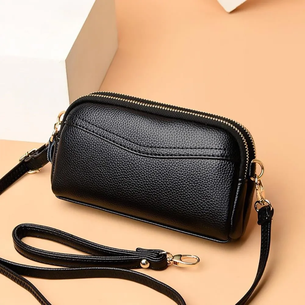 【帕格尼尼paganini】法式優雅頭層牛皮手機包 肩背包 斜肩包 真皮女包 歷史價格詳細信息