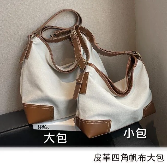 【帆布包】純棉 肩背寬底雙前袋 側背包 肩背包 ／肩背+手提／拉鍊／黑色 歷史價格詳細信息