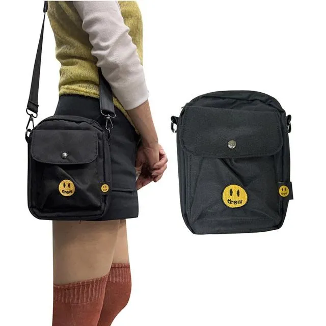 斜背包超小容量主袋+外袋共四層防水尼龍布內證件袋固定鑰匙鉤 歷史價格詳細信息