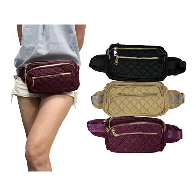 斜背包 耐用尼龍金屬牌多層多功能腰包 NEW STAR BW30 歷史價格詳細信息