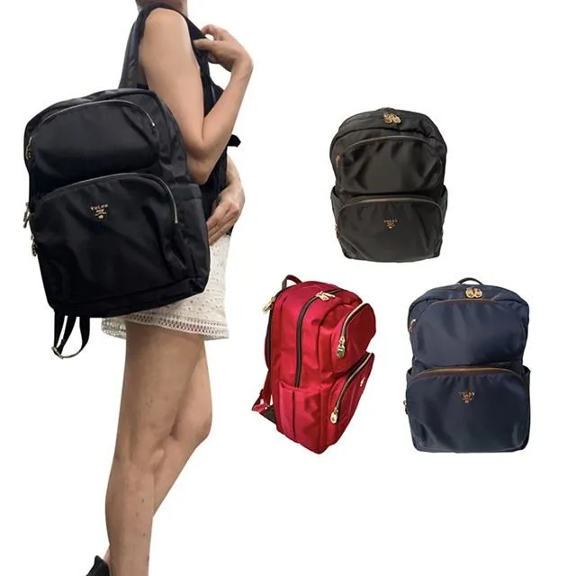 後背包中大容量二主袋+外袋共五層防水尼龍布可A4資夾電腦胸扣水瓶內袋 歷史價格詳細信息