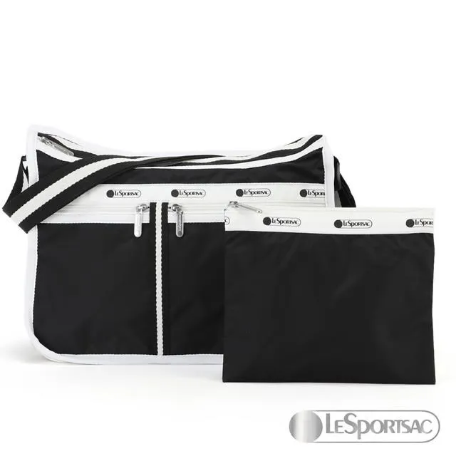 LeSportsac - Standard 雙口袋A4大書包-附化妝包 (極簡黑) 7507PB R086 歷史價格詳細信息