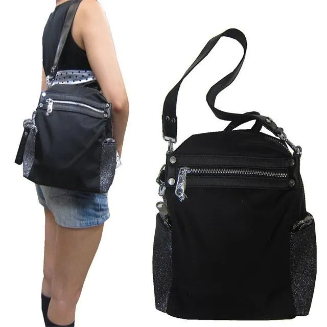 COUNT 後背包小容量U型大開口防水尼龍布+100%牛皮 歷史價格詳細信息