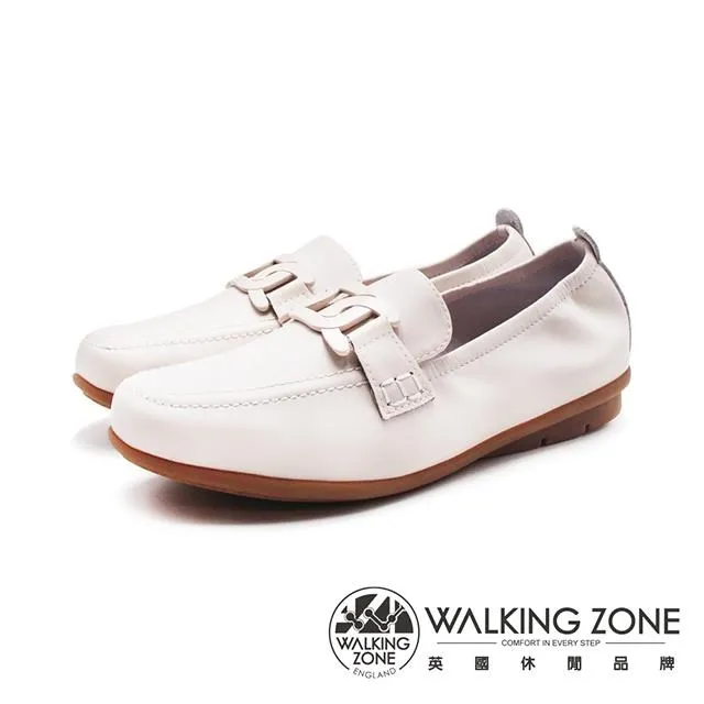 WALKING ZONE(女) 鏈型氣質莫卡辛鞋 女鞋-黑色(另有卡其色) 歷史價格詳細信息